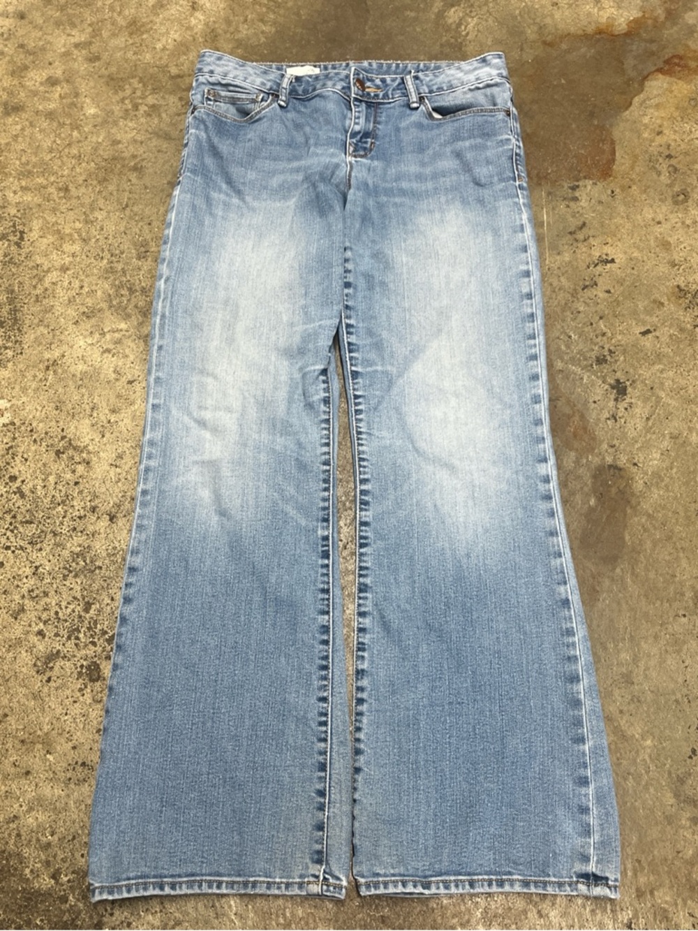 Gap 1969 Bootcut Jeans Womens 28x30 Faded Wash Light Streetwear Grunge Western